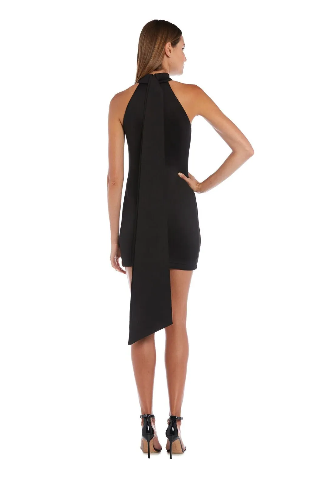 Bow Neck Mini Dress