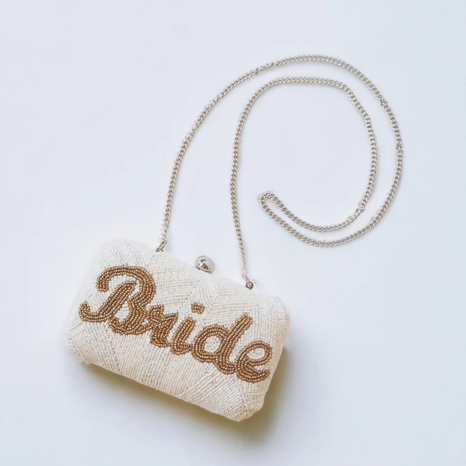 Bride Beaded Clutch Handbag