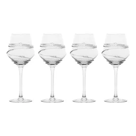 Chloe White Wine Glass Set/4