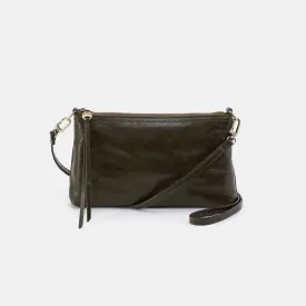 Darcy Crossbody In Polished Leather - Deep Moss