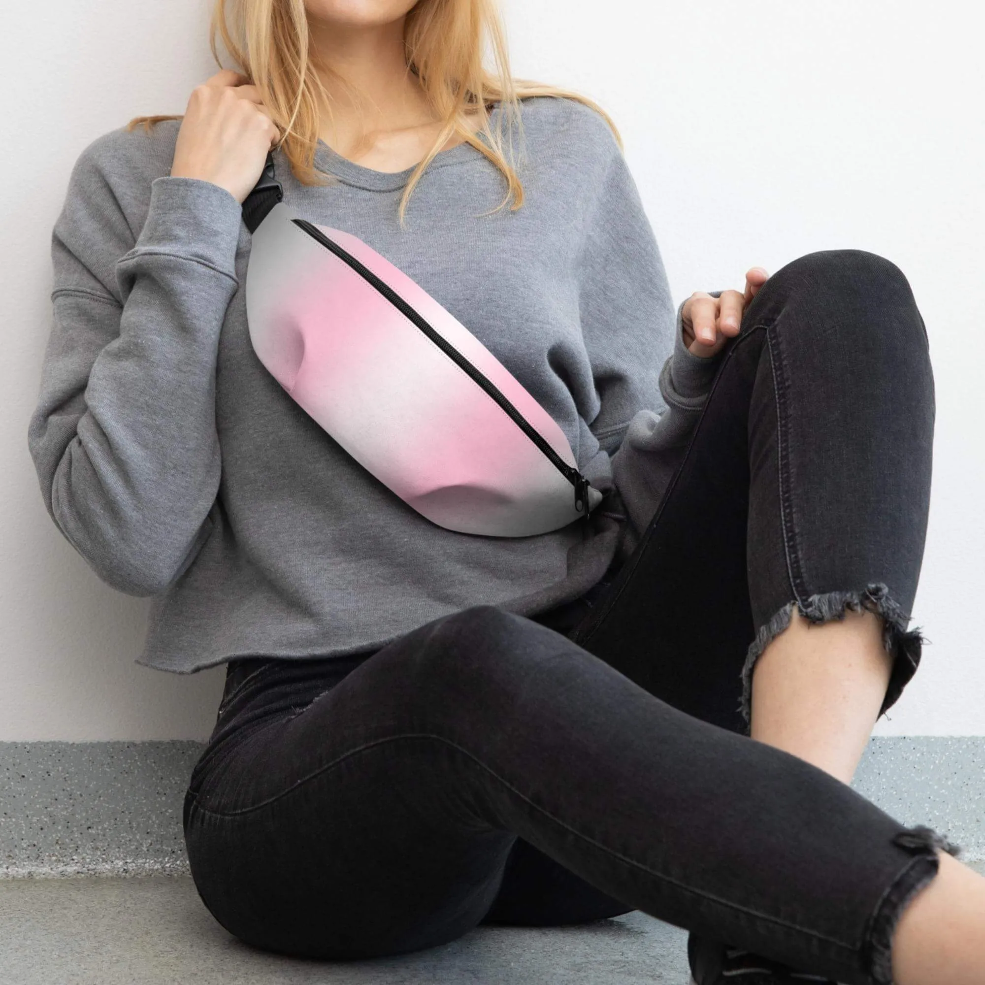 Demigirl Pride Ombre Crossbody Belt Bag