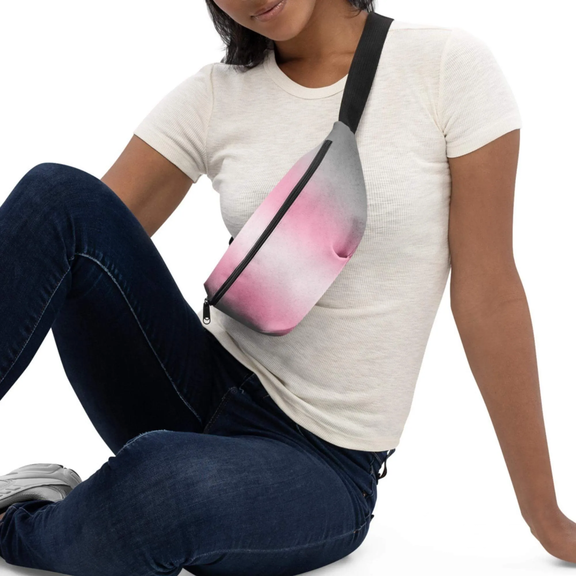 Demigirl Pride Ombre Crossbody Belt Bag