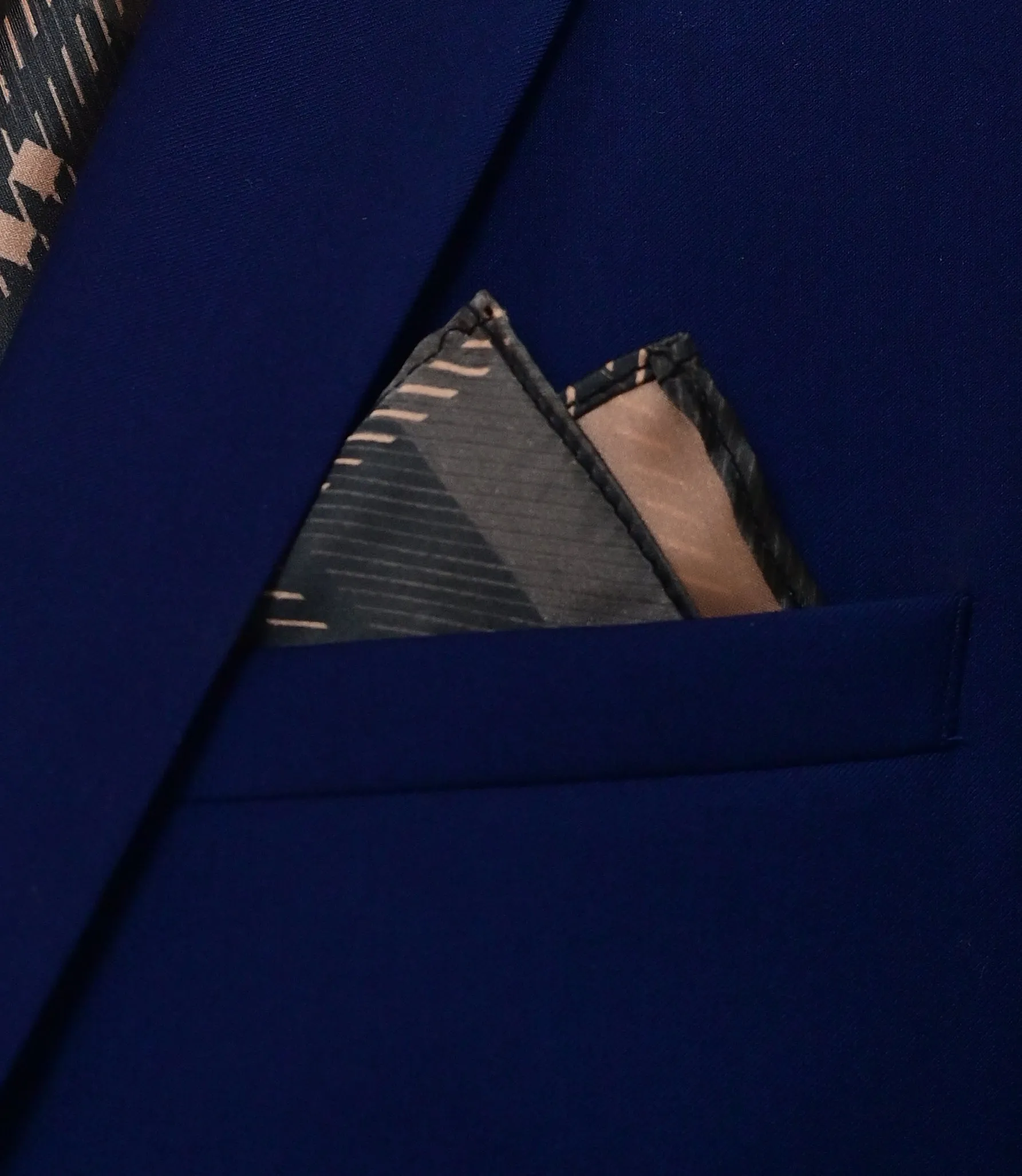 Dusty Grey Tartan Checks Silk Pocket Squares