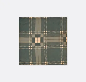 Dusty Grey Tartan Checks Silk Pocket Squares