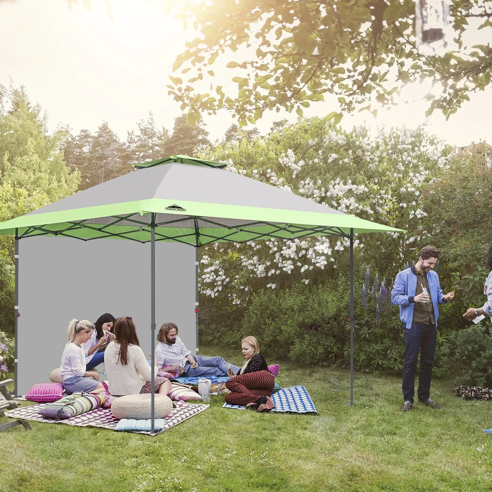 EAGLE PEAK 13x13 Straight Leg Pop Up Canopy Tent With sidewall