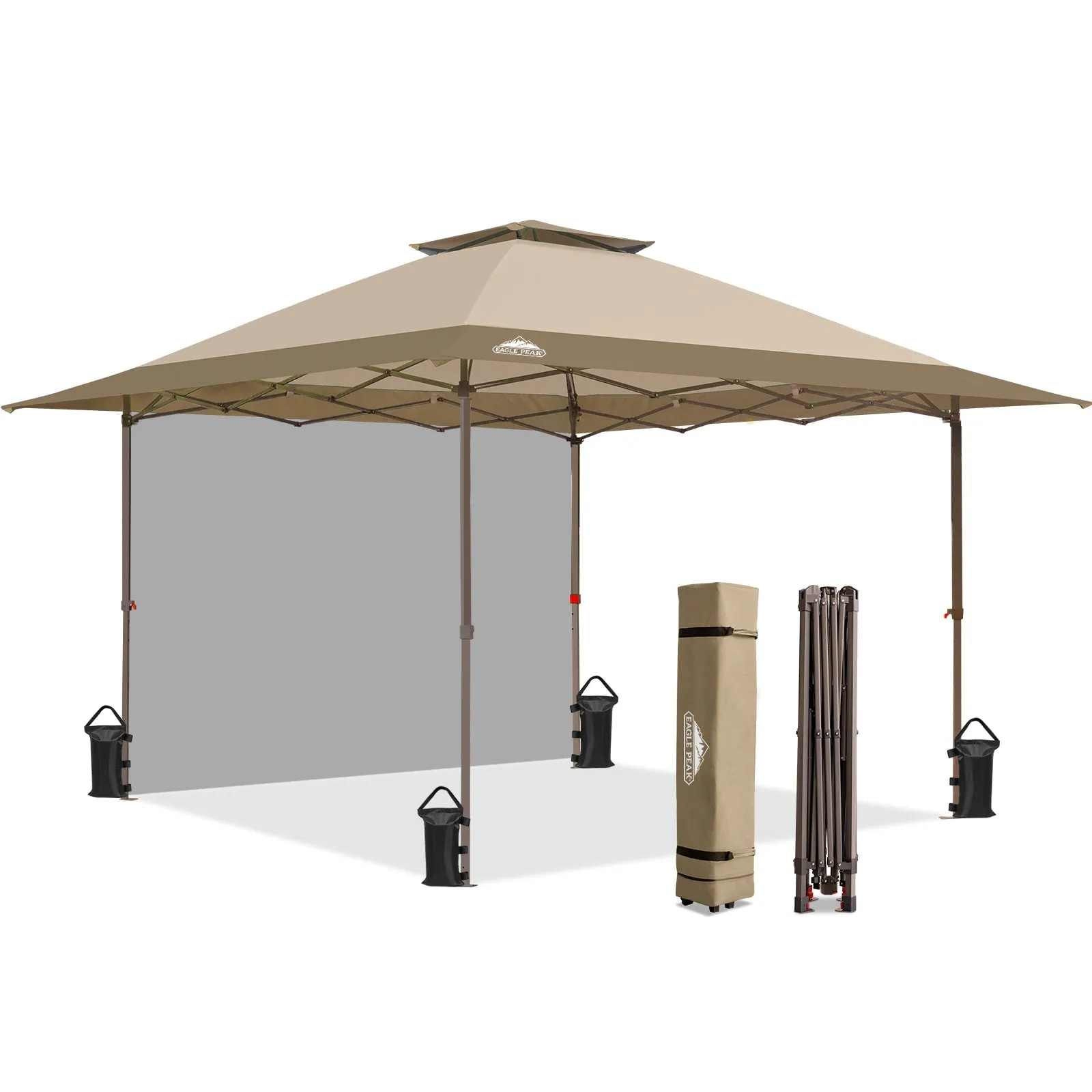 EAGLE PEAK 13x13 Straight Leg Pop Up Canopy Tent With sidewall