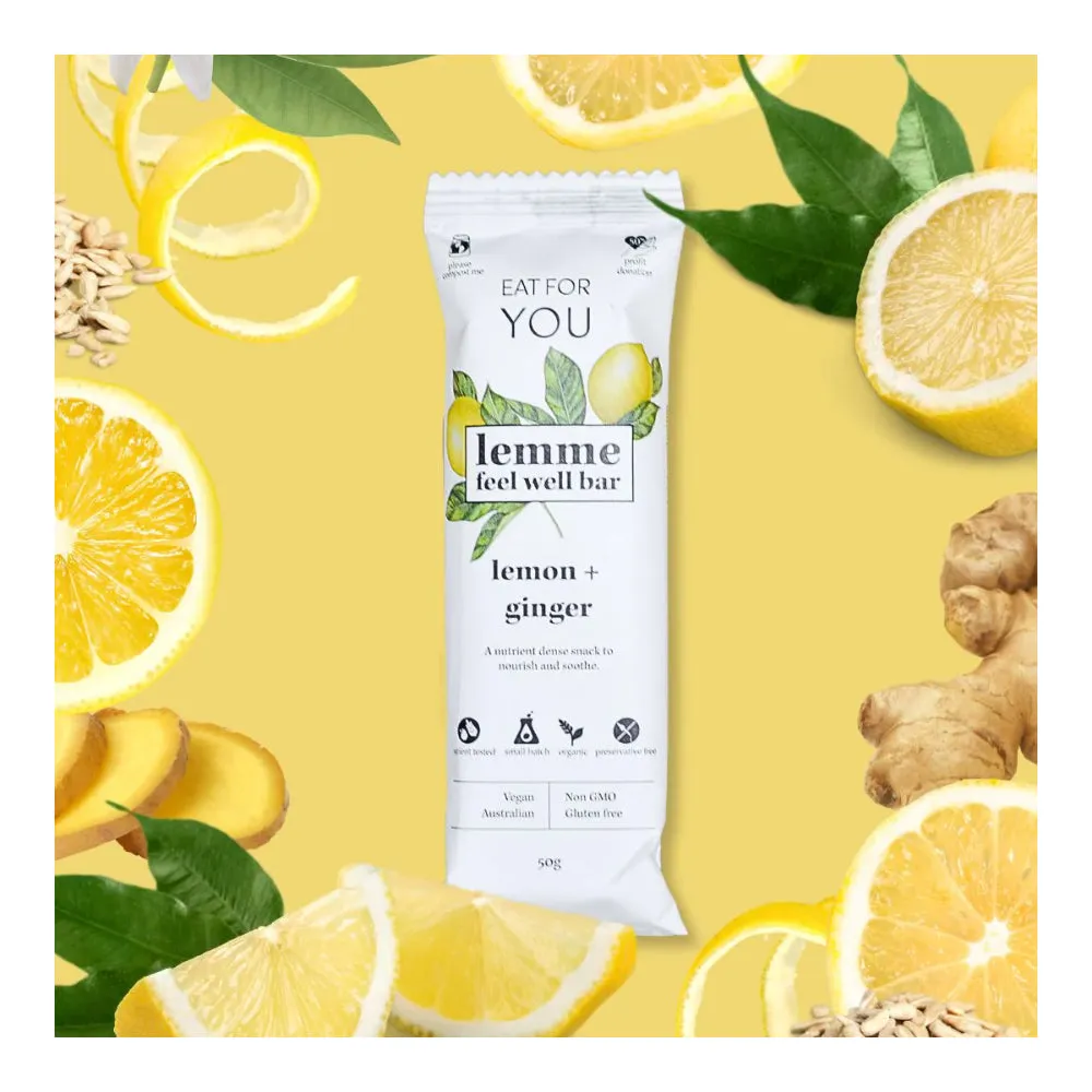 Eat For You Lemme Feel Well Lemon and Ginger Health Bar