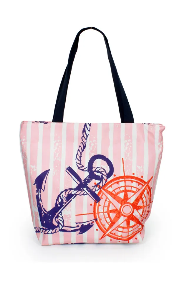 EBB10608 ANCHOR PRINT TOTE BAG