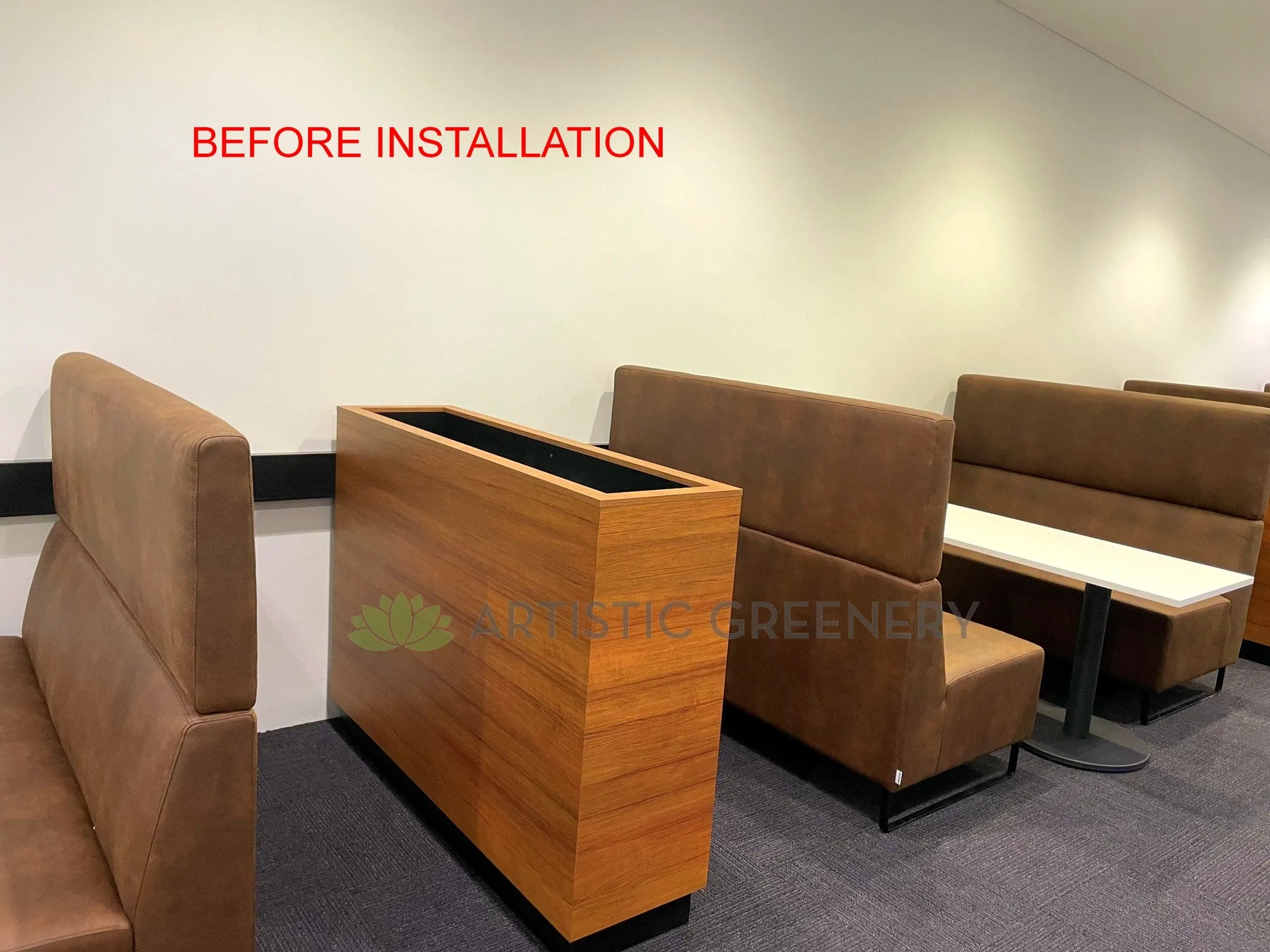 Edith Cowan University (ECU) Joondalup - Building 19 Lobby area- Artificial Plants for Built-in Cabinets / Planters