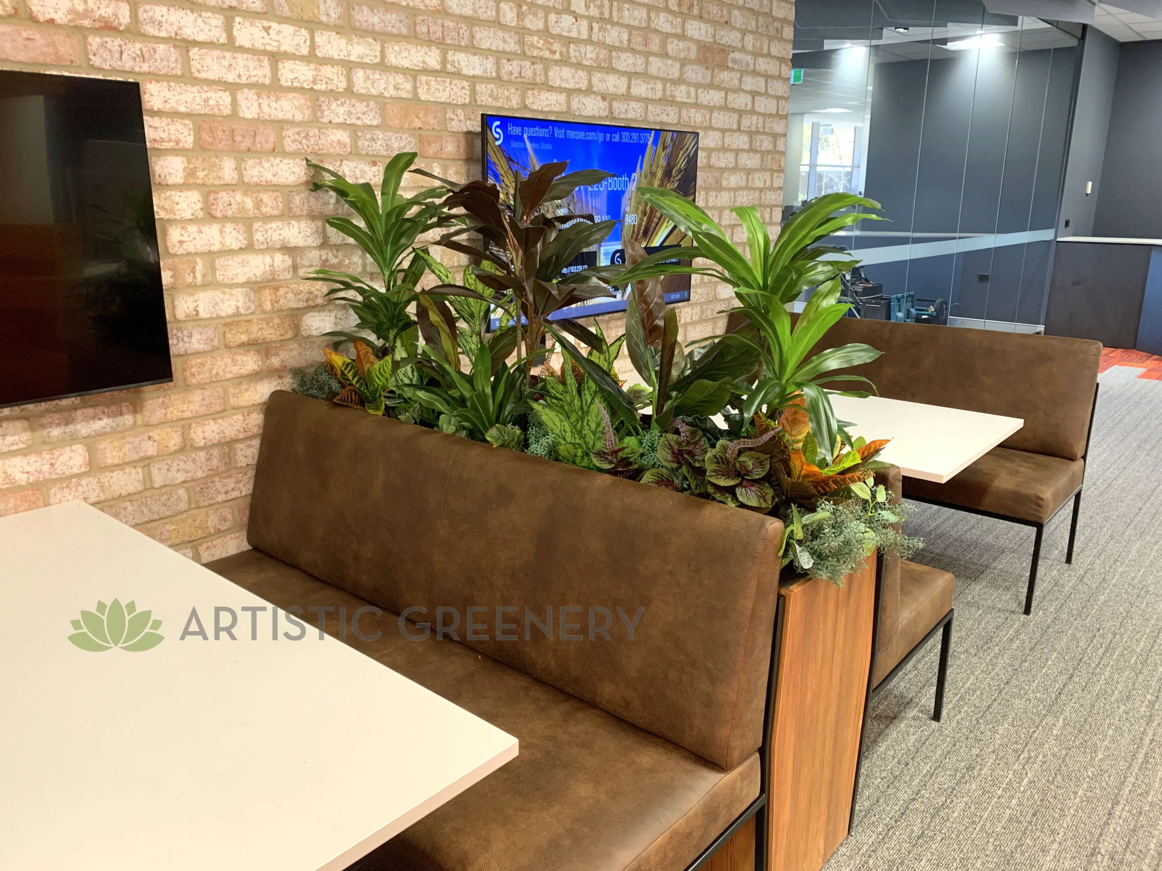 Edith Cowan University (ECU) Joondalup Campus Library - Artificial Plants for Built-in Cabinets / Planters