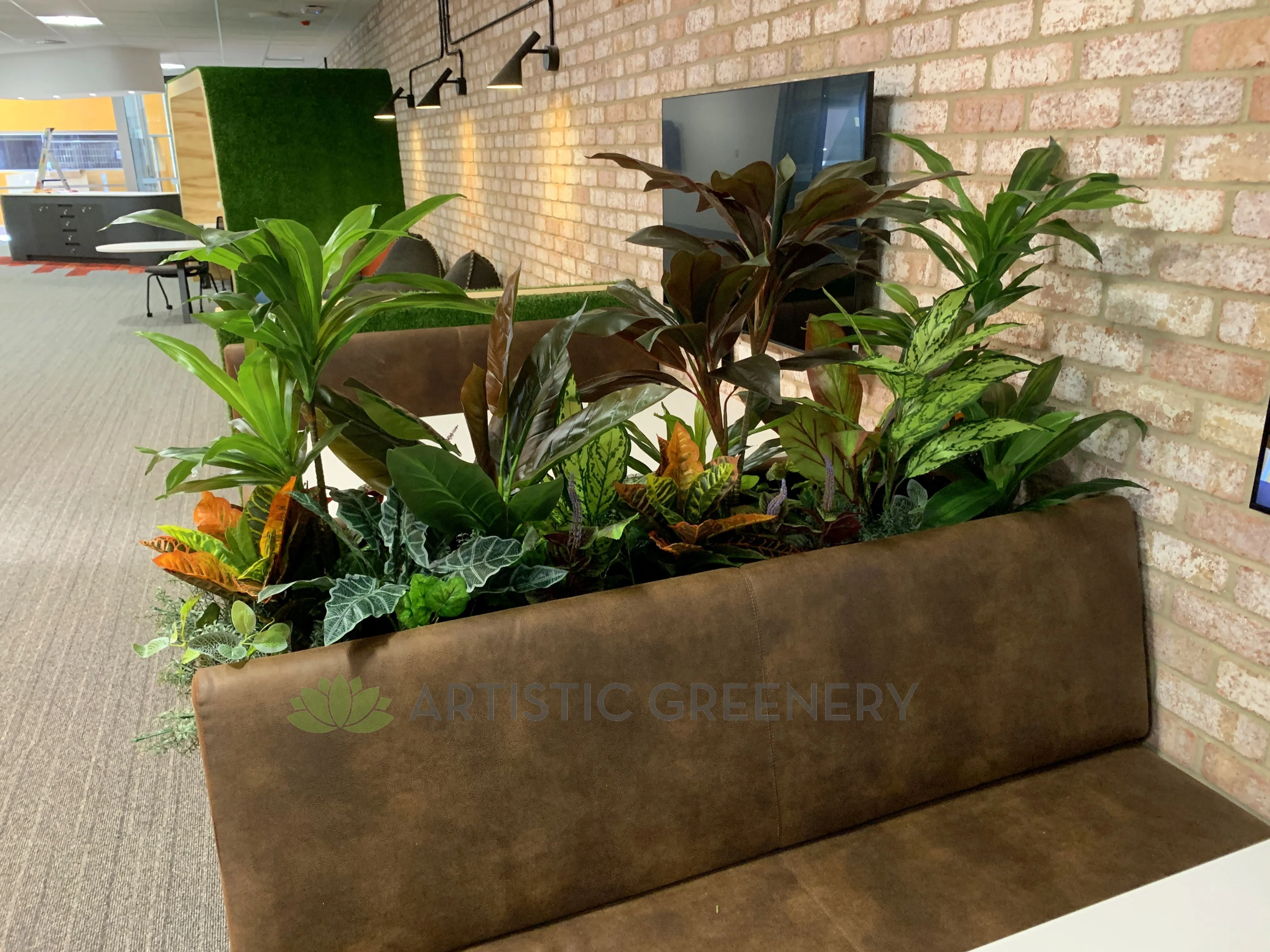 Edith Cowan University (ECU) Joondalup Campus Library - Artificial Plants for Built-in Cabinets / Planters