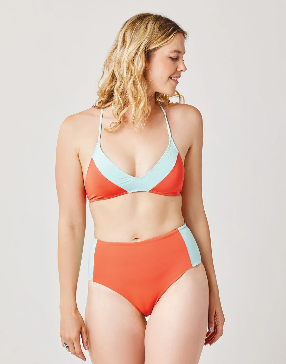Erin Colorblock Bottom: Sunset w. Sea Glass - FINAL SALE