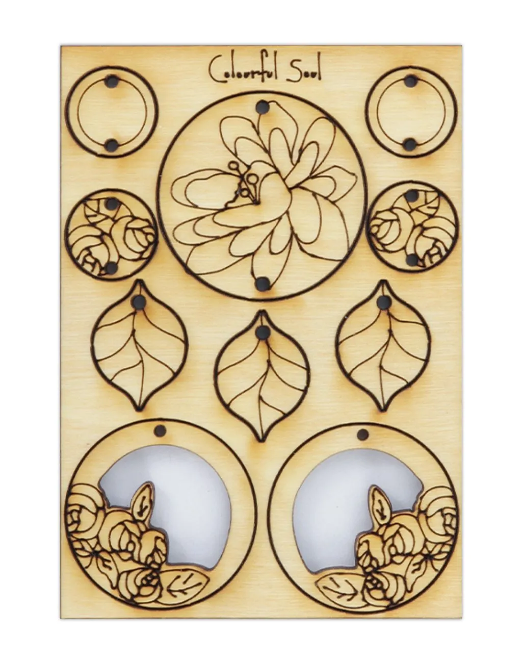 Garden Roses, Jewelry Pop Outs (1 panel, 10pcs/ea)