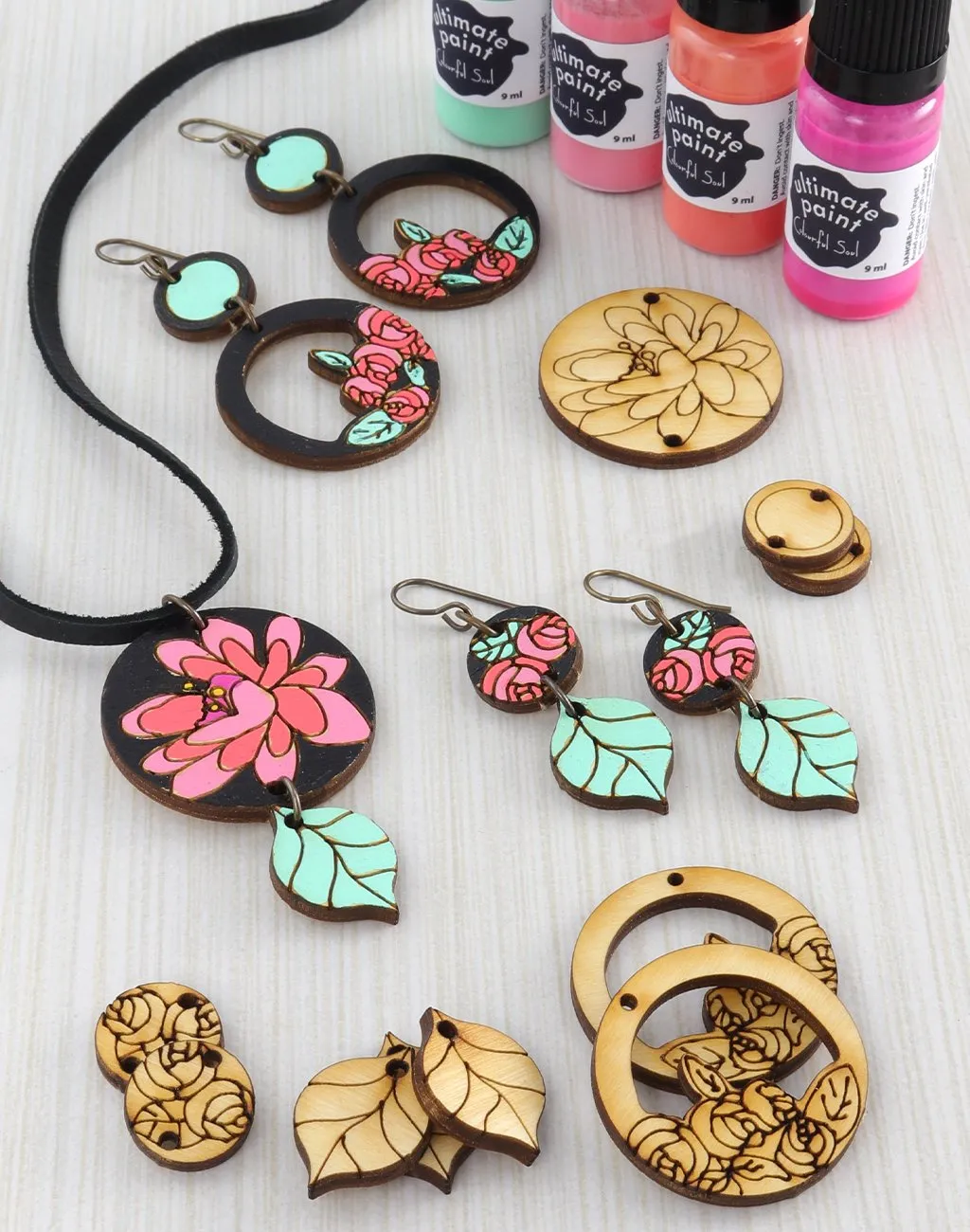 Garden Roses, Jewelry Pop Outs (1 panel, 10pcs/ea)