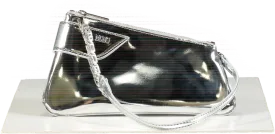 GCDS Silver Metallic Chain Handbag