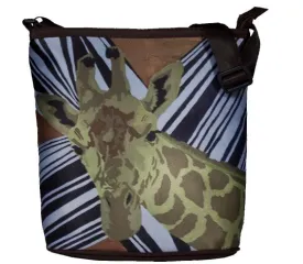Giraffe Large Cross Body Bag - African Spalsh
