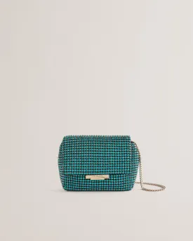 Gliters Crystal Mini Cross Body Bag Lt-Blue