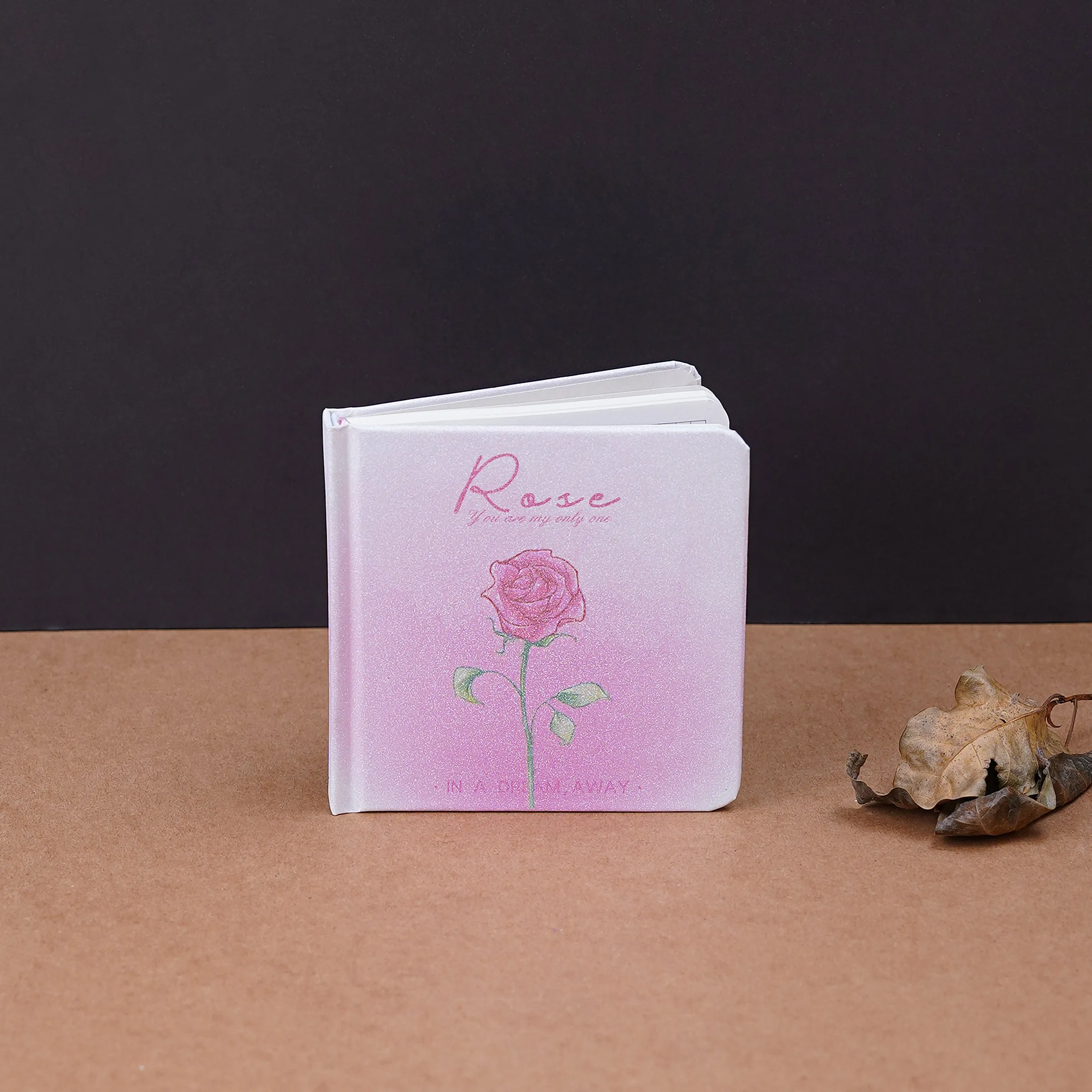 Glittery Square Hard Cover Grid Journal