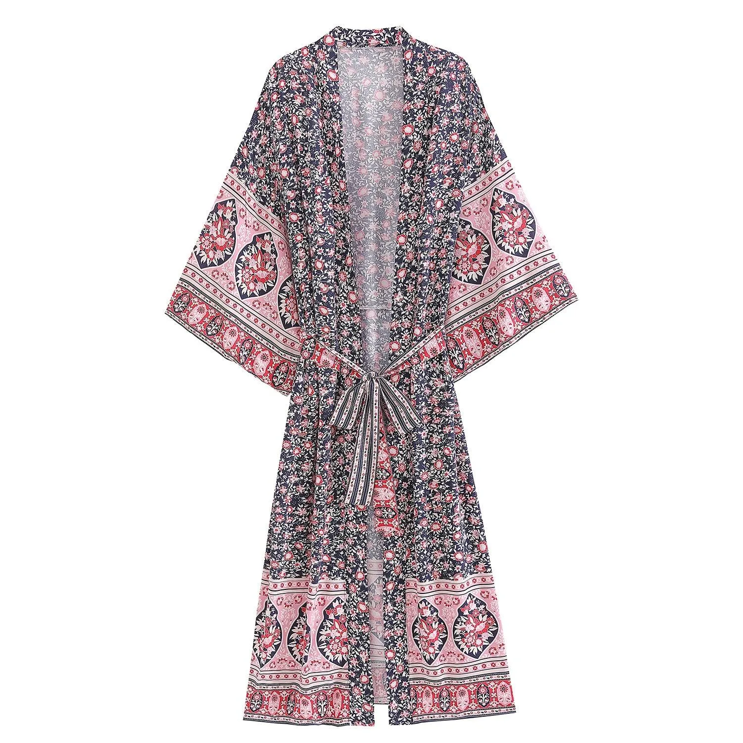 Handmade Bohemian Kimono, Bohemian Long Kimono, Beach Cover Up Kimono, Vintage Bohemian Kimono, Beach Dress Kimono, Boho Maxi Kimono