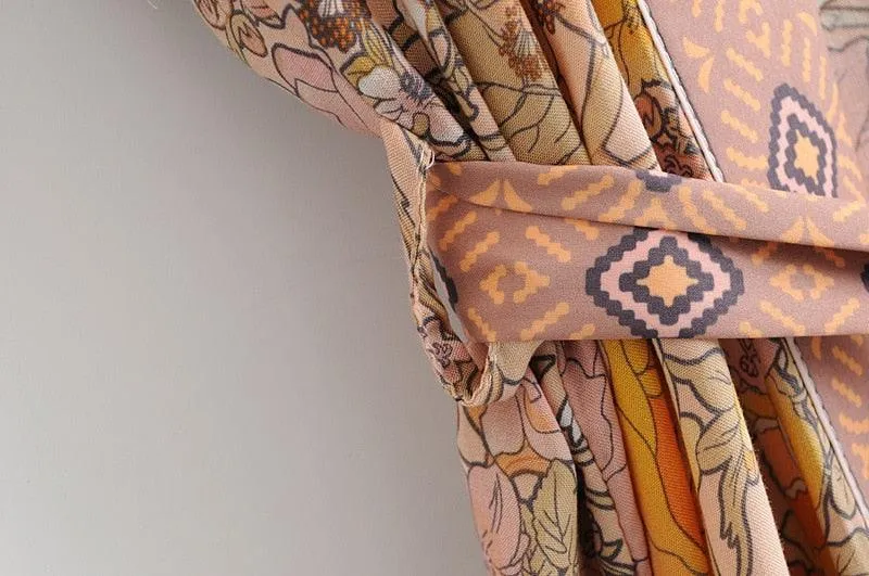 Handmade Bohemian Kimono, Bohemian Long Kimono, Beach Cover Up Kimono, Vintage Bohemian Kimono, Beach Dress Kimono, Boho Maxi Kimono