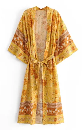 Handmade Bohemian Kimono, Bohemian Long Kimono, Beach Cover Up Kimono, Vintage Bohemian Kimono, Beach Dress Kimono, Boho Maxi Kimono