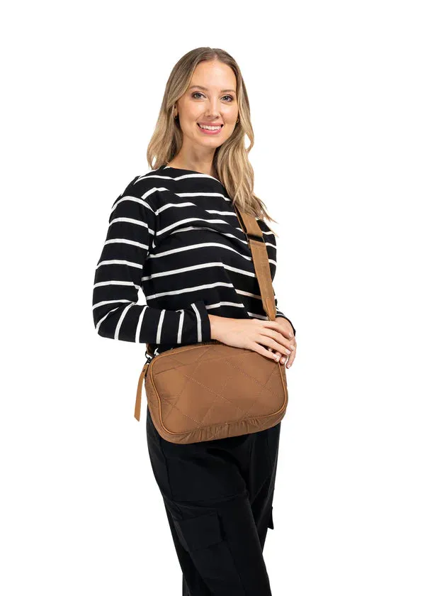 Haute Shore Noa Cargo Camera Crossbody Handbag in Toast