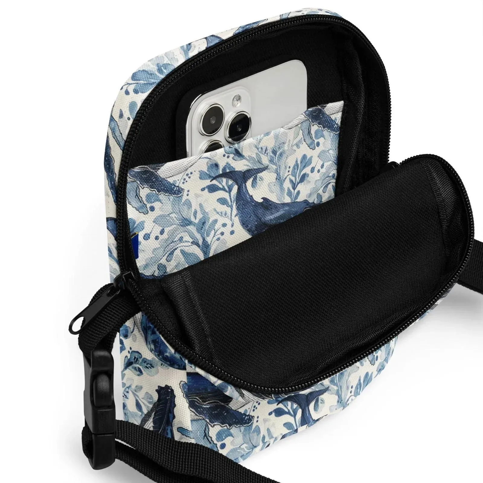 Humpback Whake Song Crossbody Bag