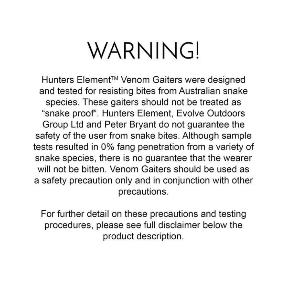 Hunters Element Venom Gaiters