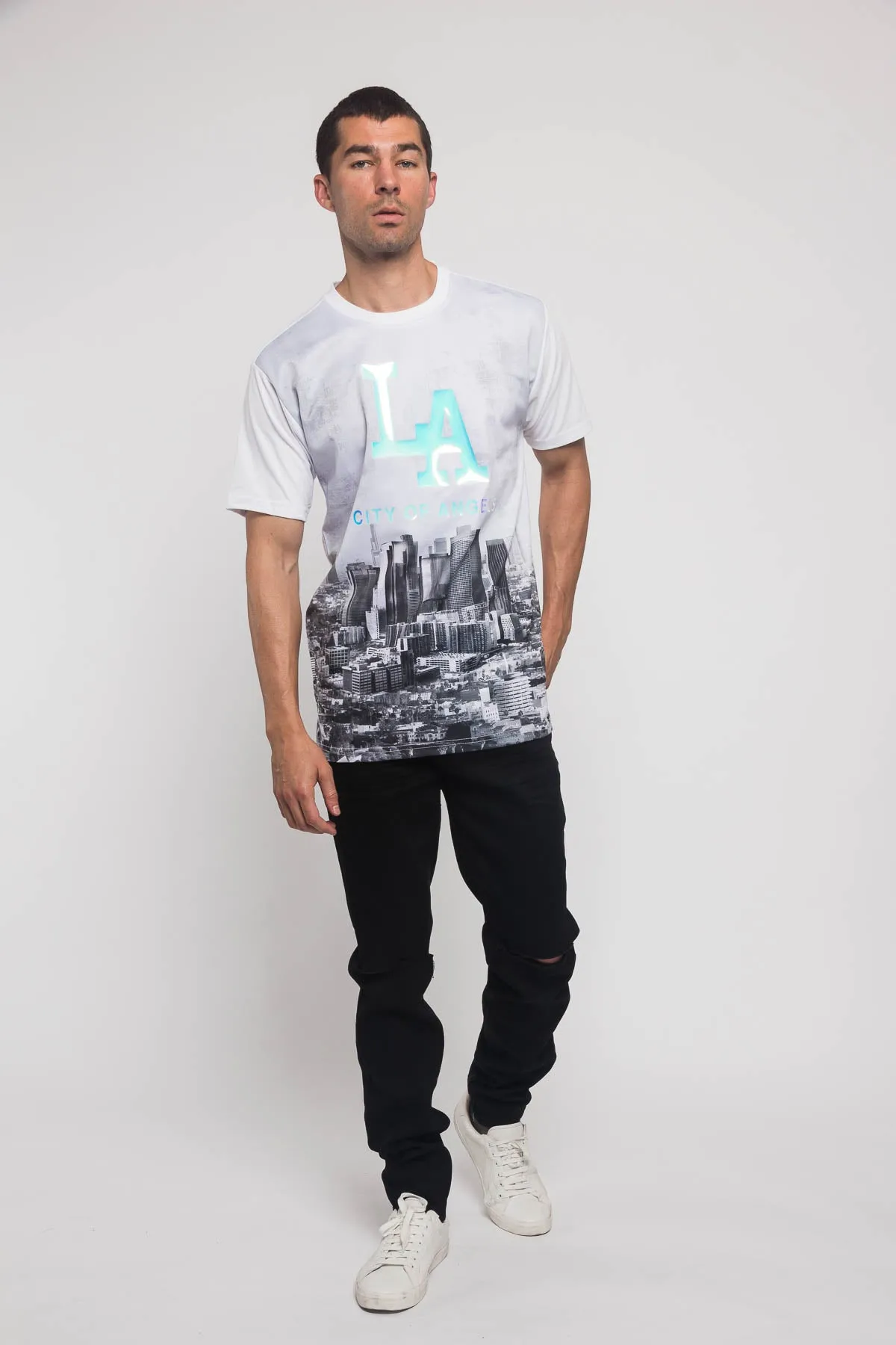 Iridescent Los Angeles City T-Shirt