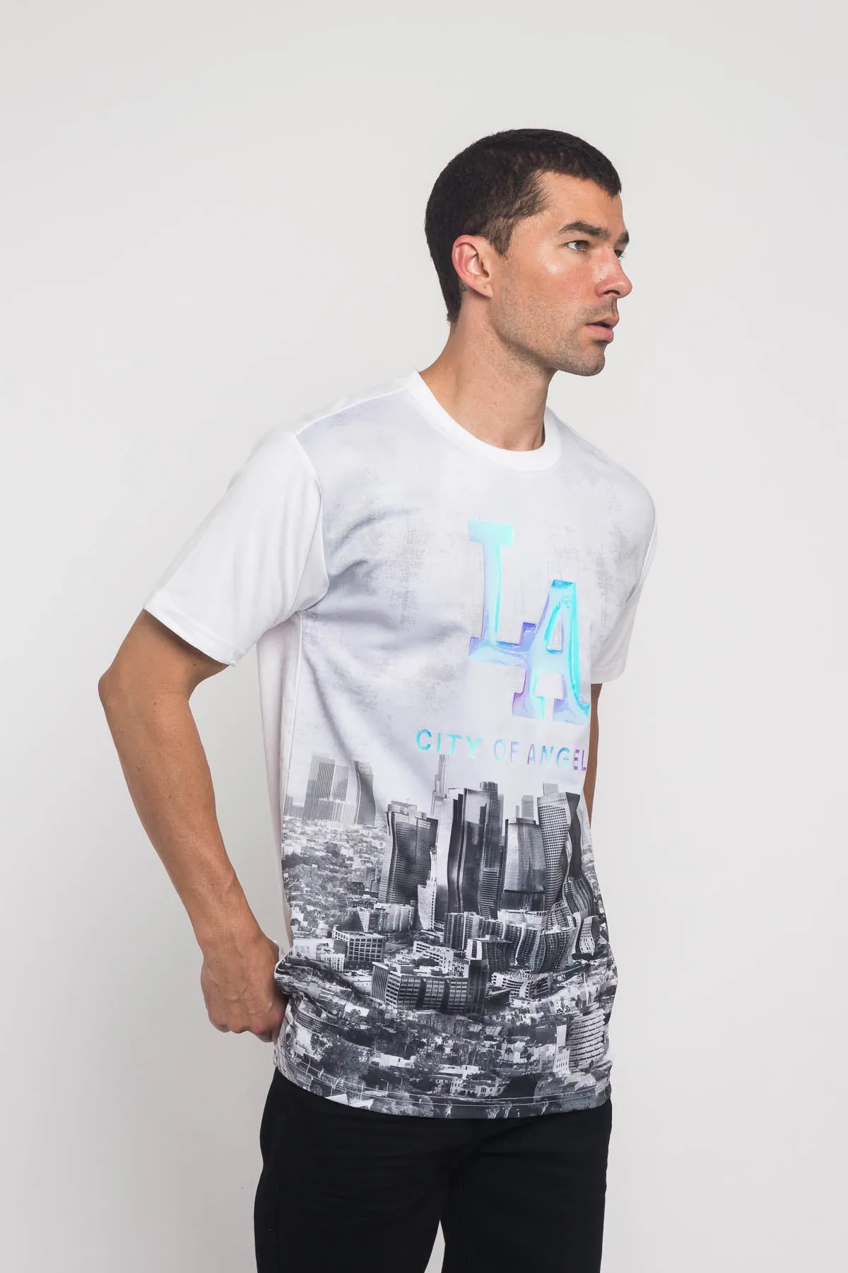 Iridescent Los Angeles City T-Shirt