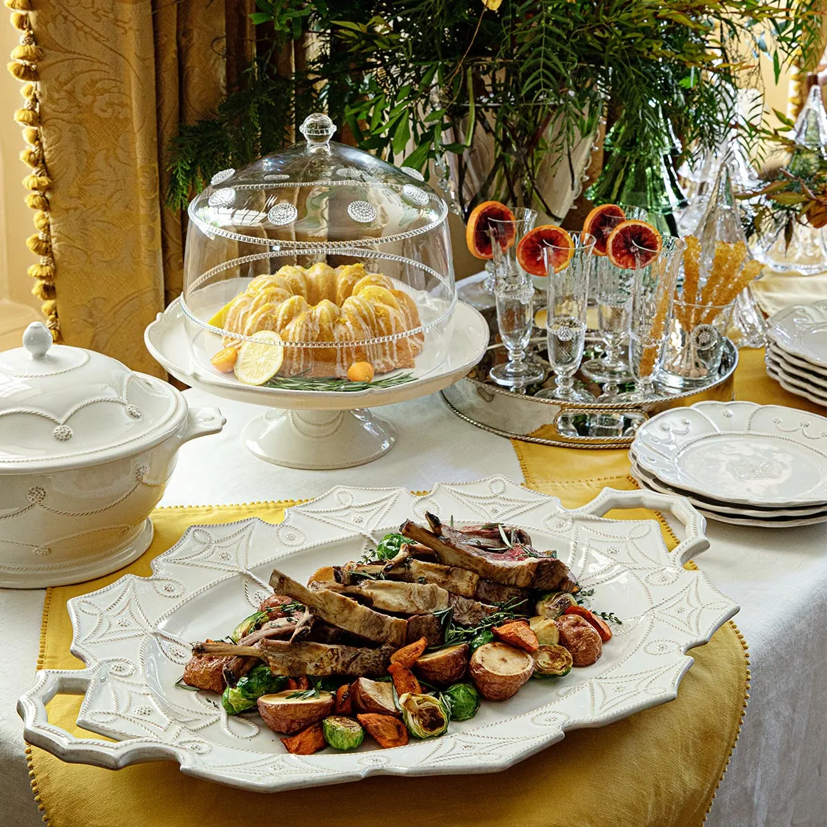 Jardins du Monde 25" Platter