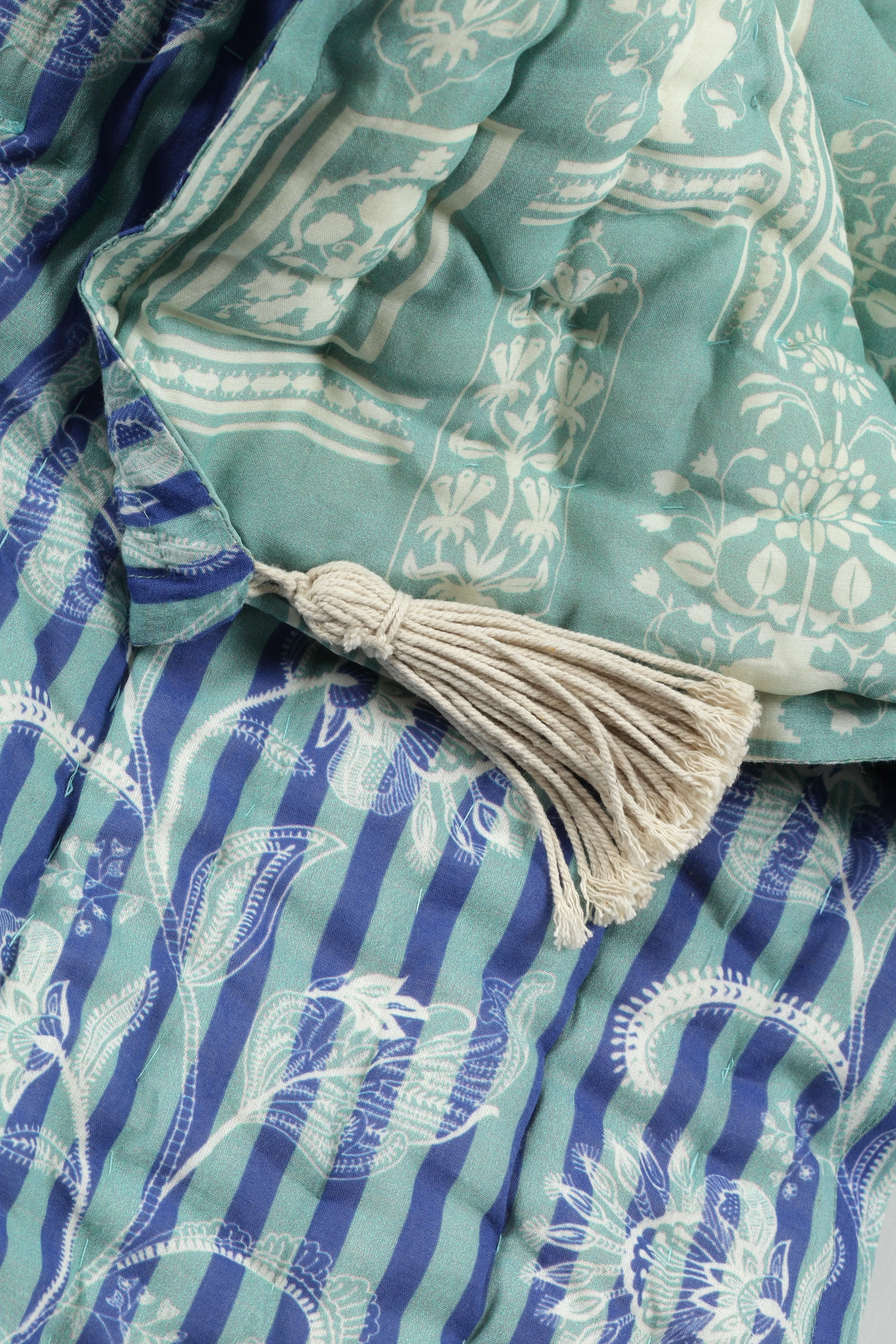 JHAROKA JADE Silk Cotton Reversible Quilt
