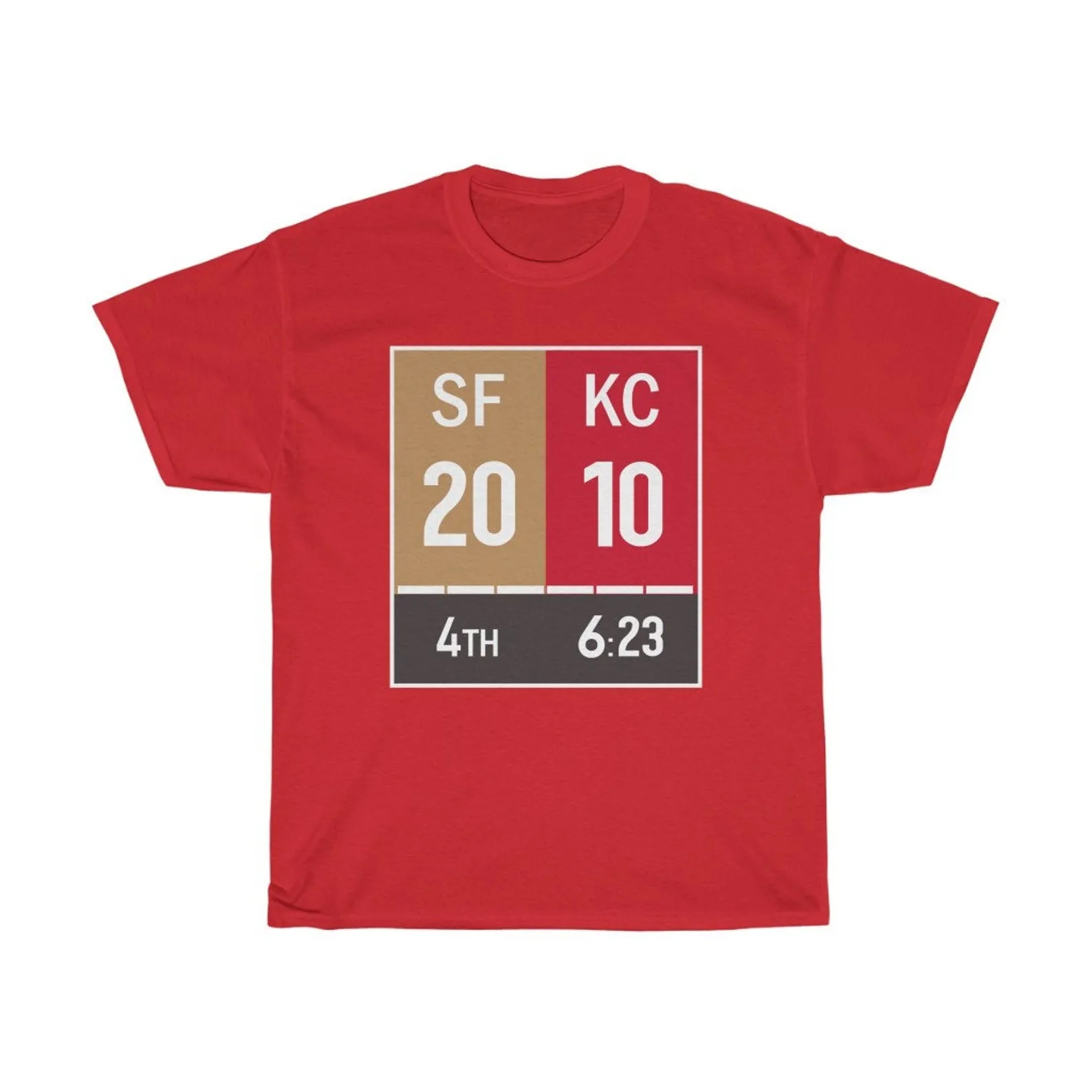 Kansas City Chiefs Super Bowl Scoreboard Unisex Shirt