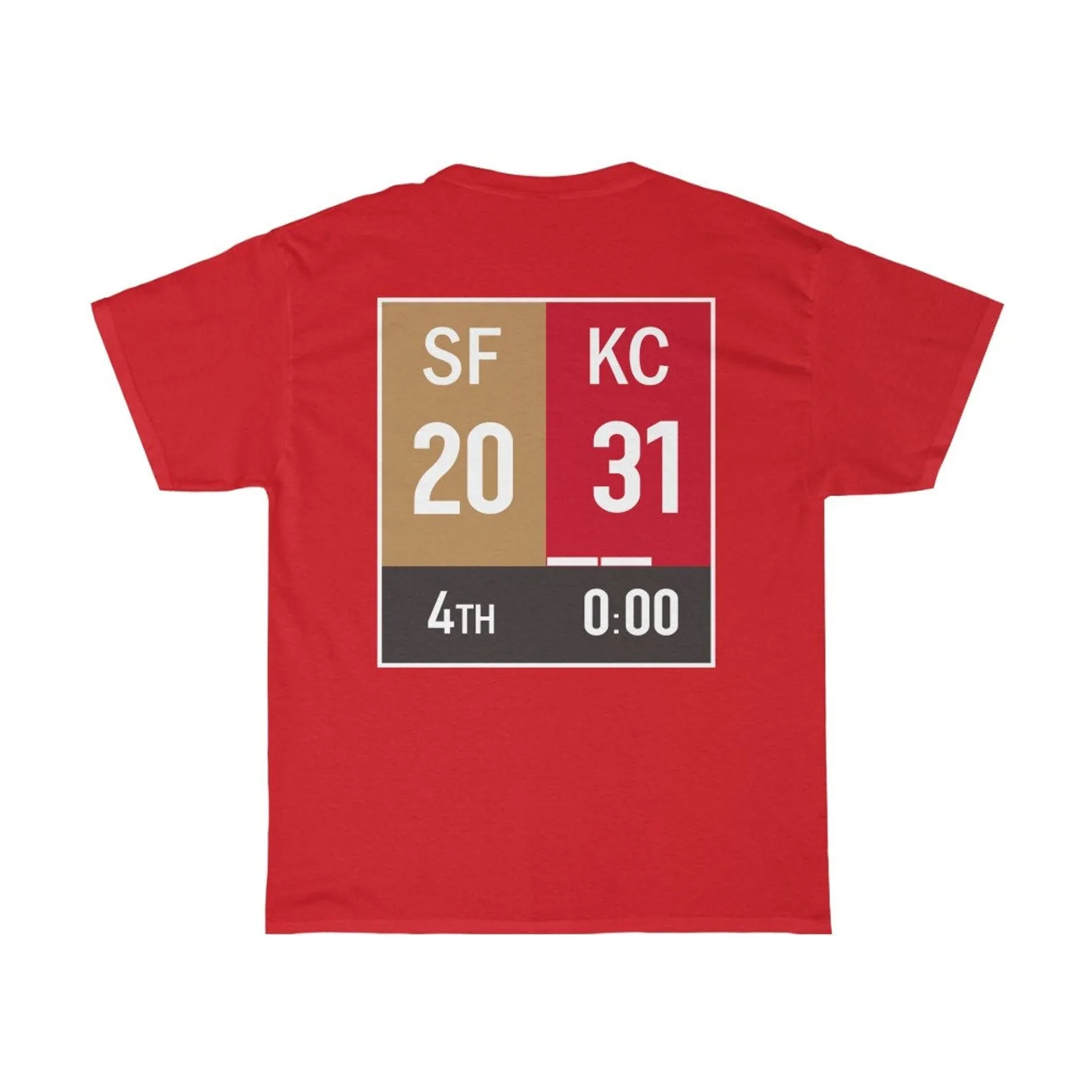 Kansas City Chiefs Super Bowl Scoreboard Unisex Shirt