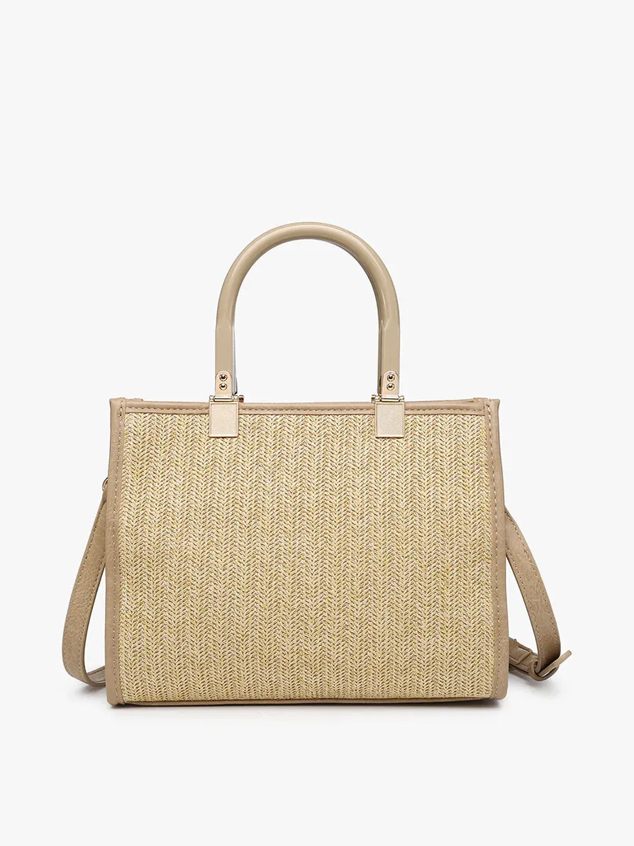 Kaya Rattan Satchel w/ Dual Handles