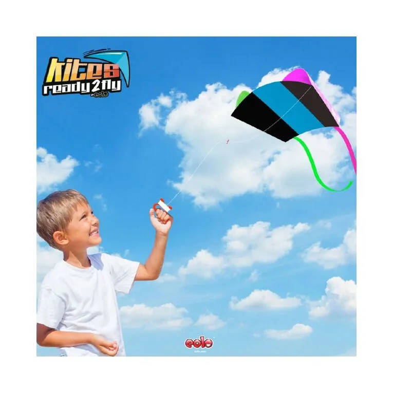 Kites Ready 2 Fly Ripstop Polyester Pocket Kite 40X33cm Assorted Styles
