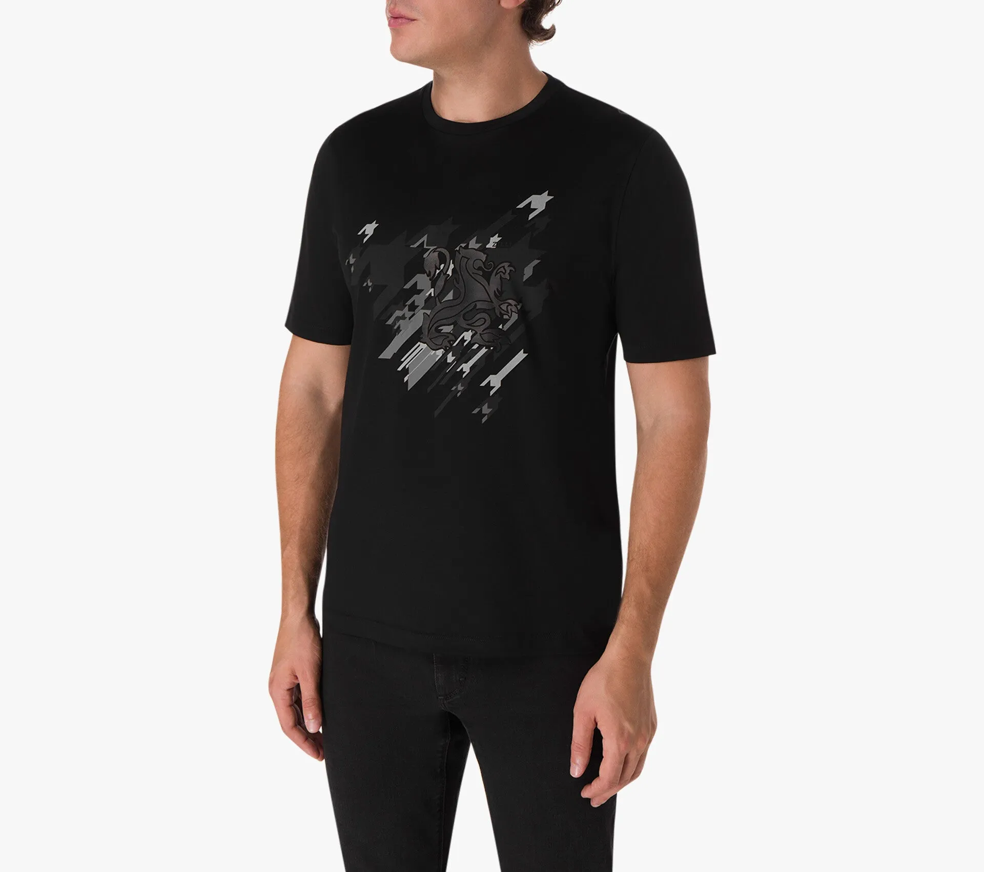 Lambskin Inlay Griffon T-shirt