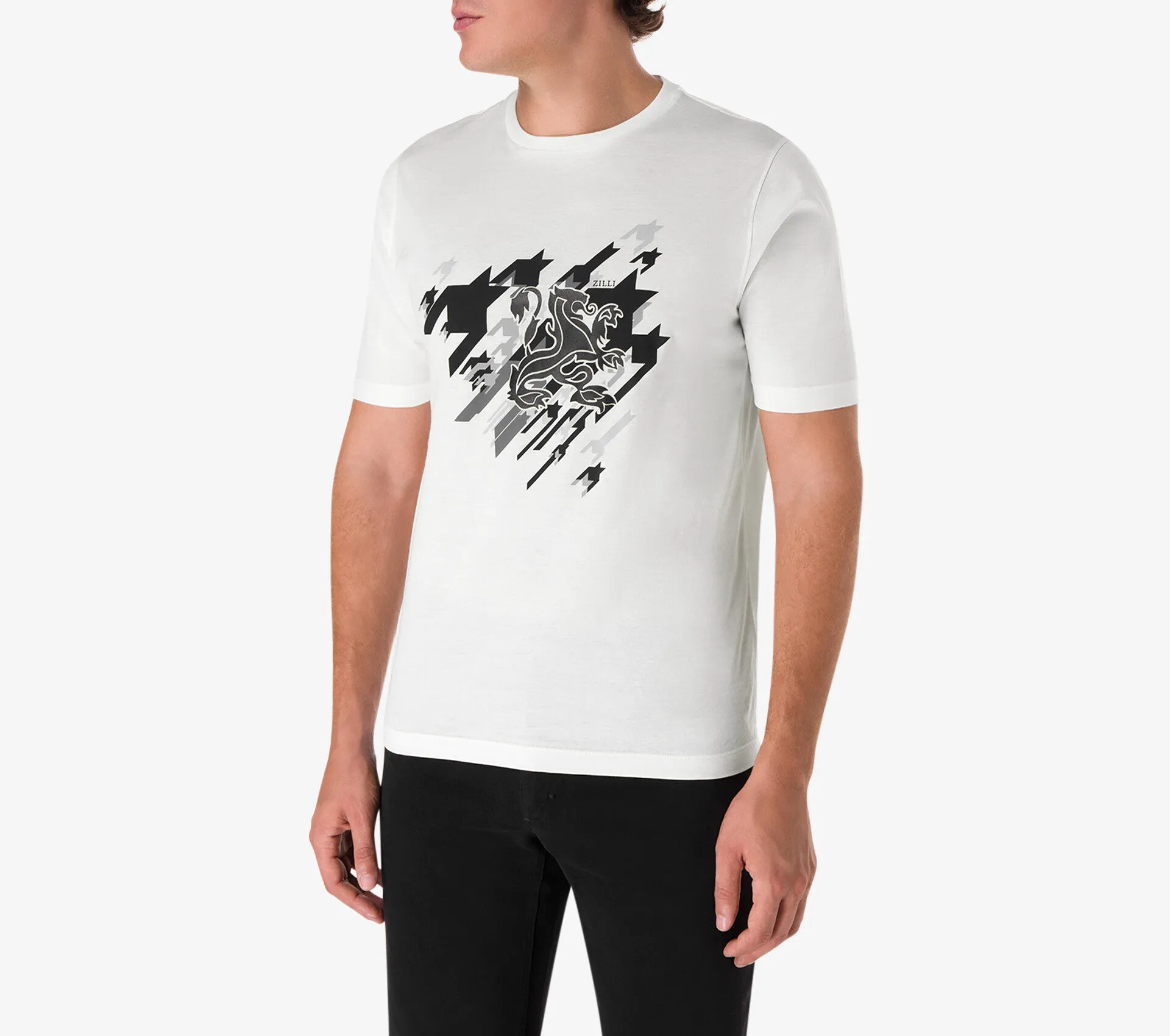 Lambskin Inlay Griffon T-shirt