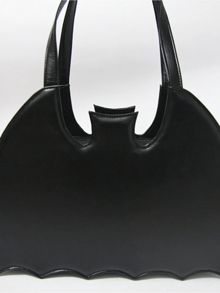 Large Black Bat Purse - Handbag