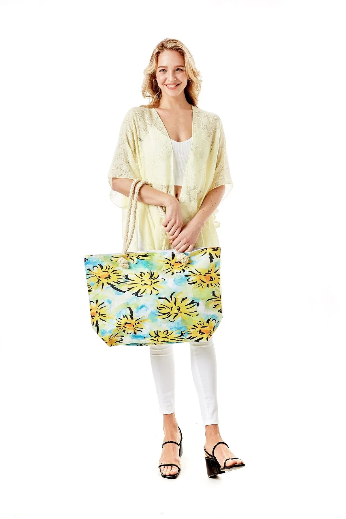 LOA359 Daisy Beach Tote
