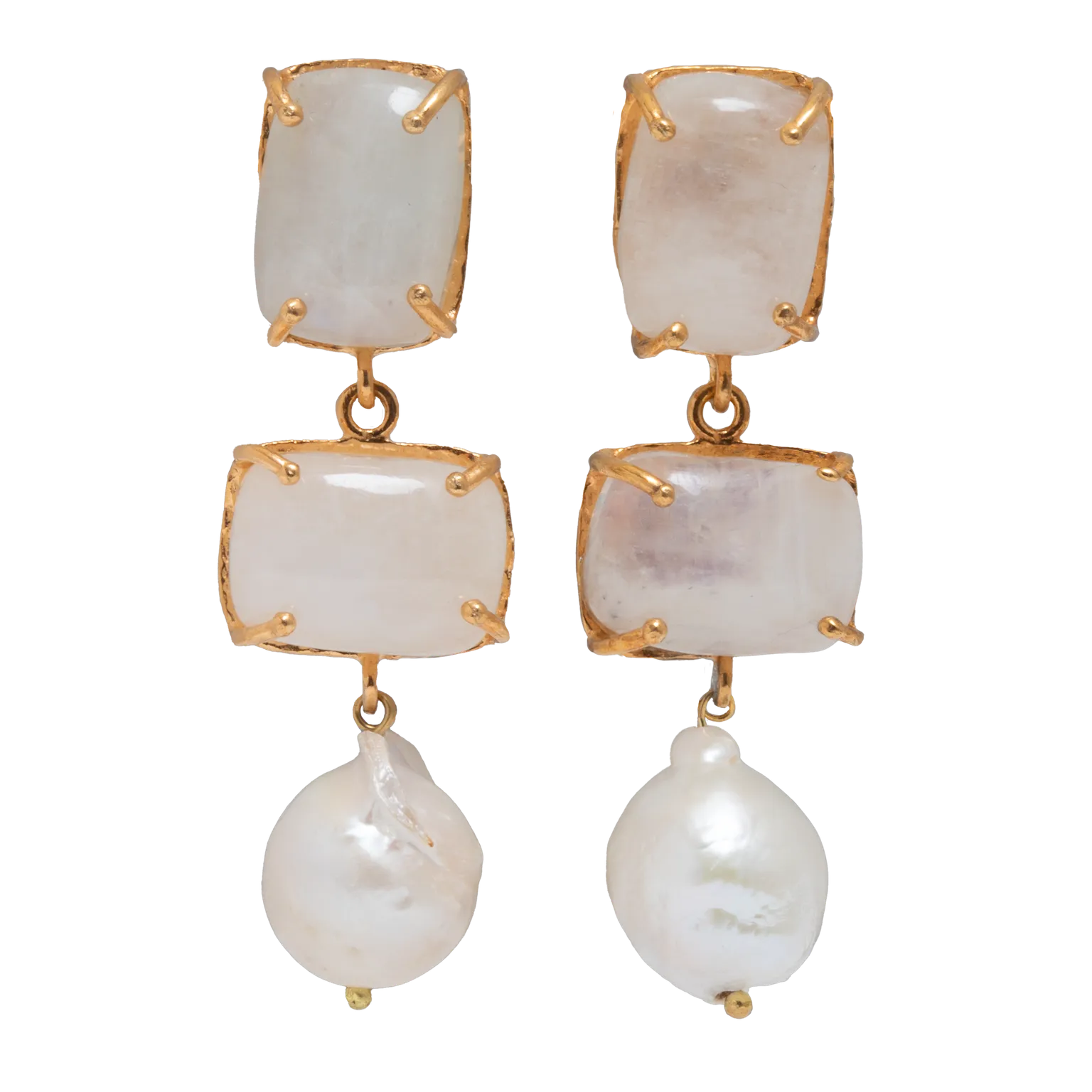 Loren Earrings White
