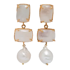Loren Earrings White