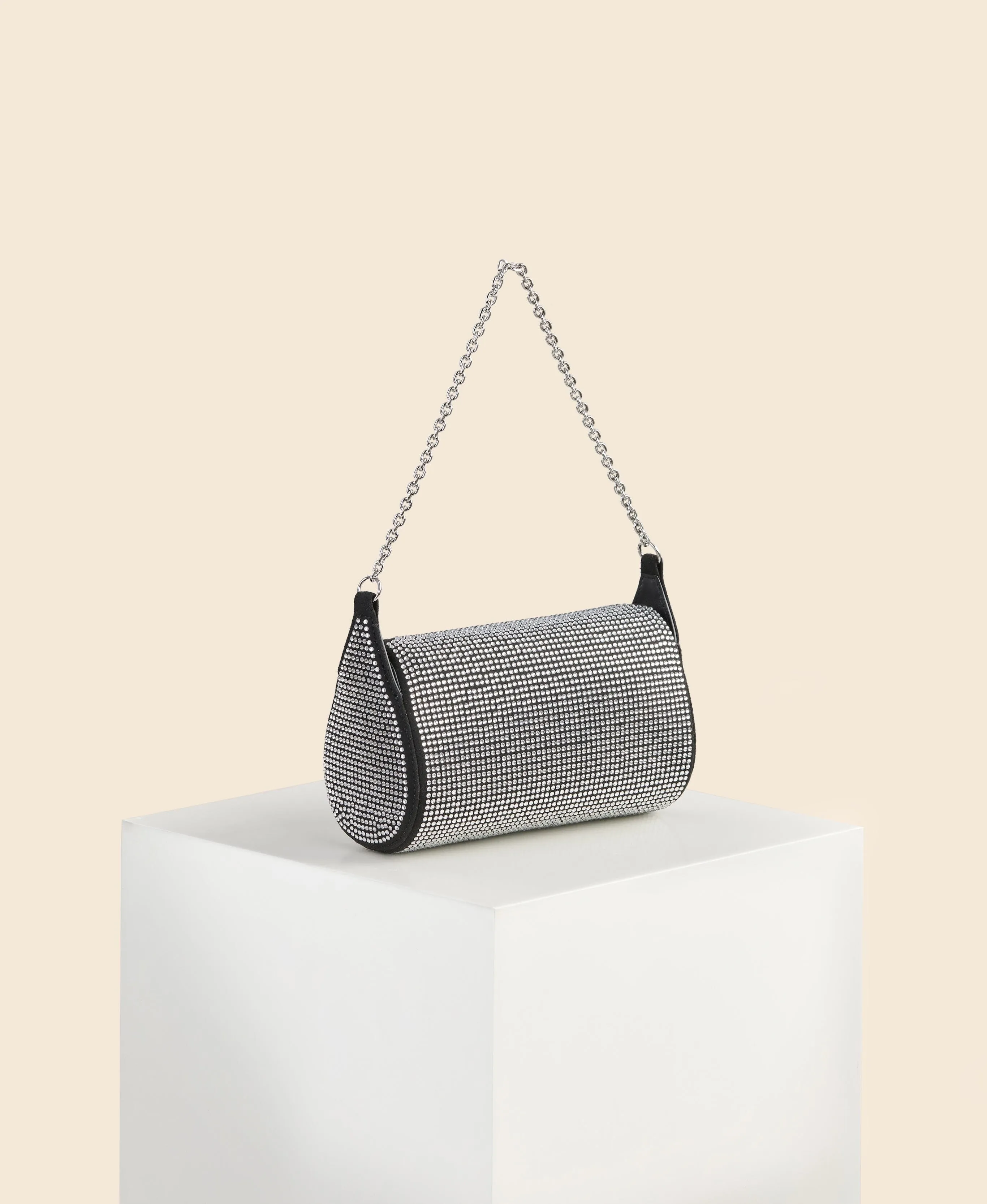 Mini Drop Duffel - Black Rhinestone