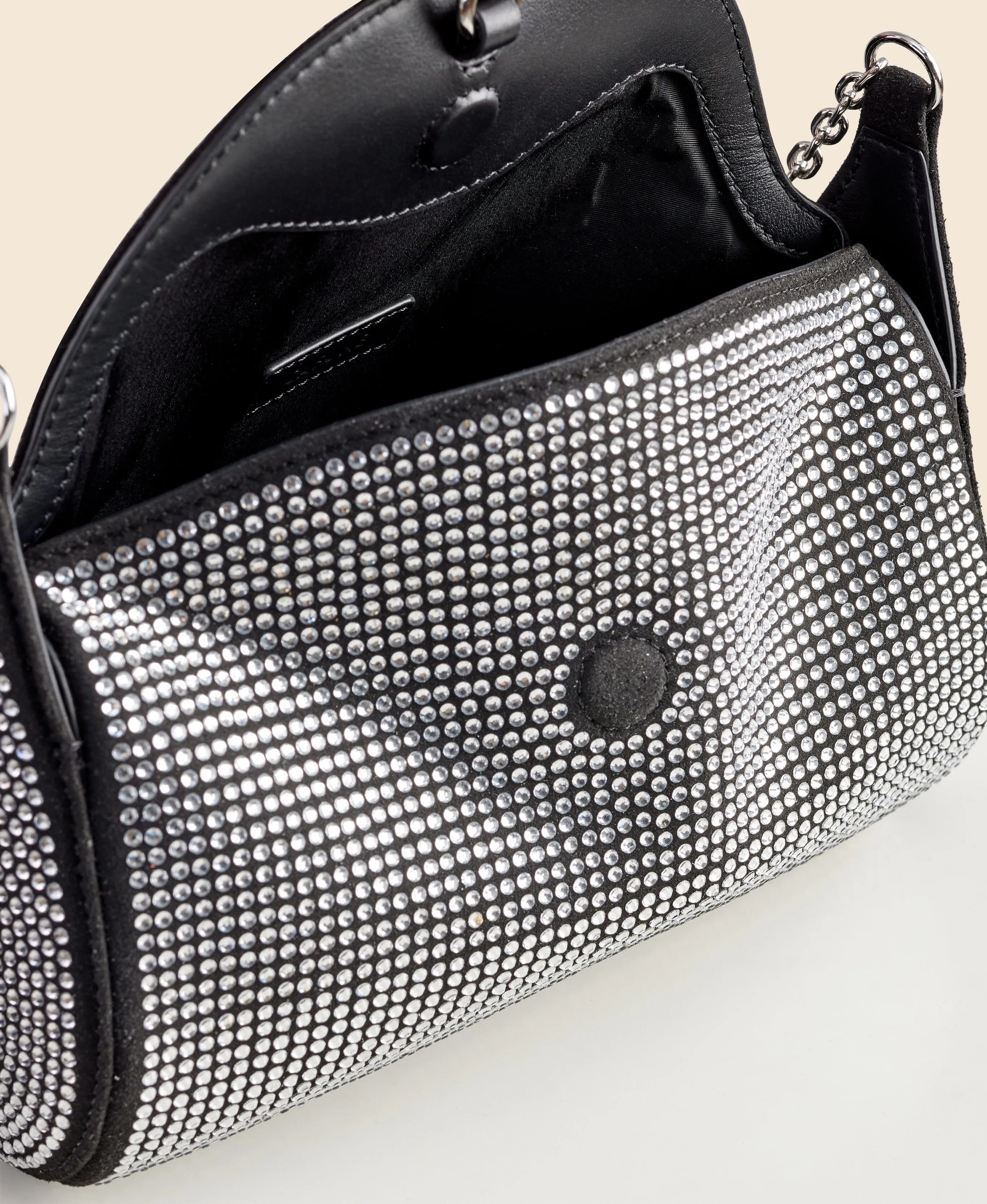 Mini Drop Duffel - Black Rhinestone