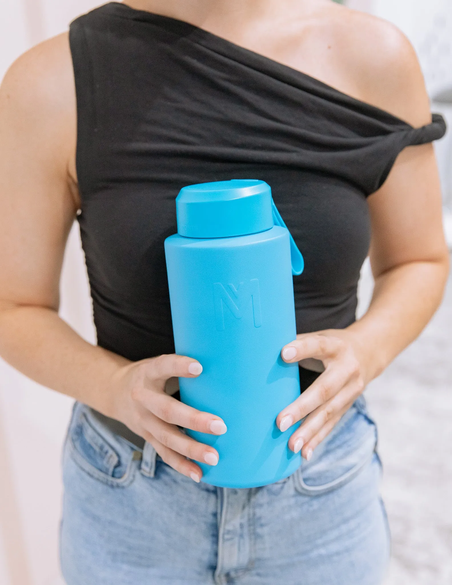 MontiiCo 1L Drink Bottle Flask - Coastal