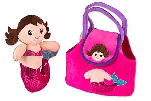 My First Doll Purse Toy - Pretend Play Mermaid Adventure Playset for Little Girls -
