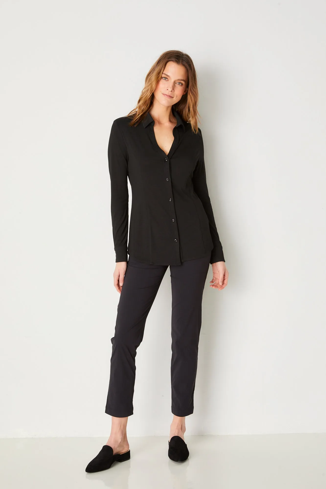 Nikki Longsleeve Pique Shirt