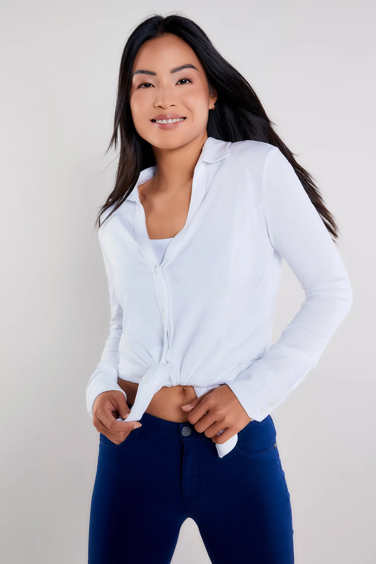 Nikki Longsleeve Pique Shirt