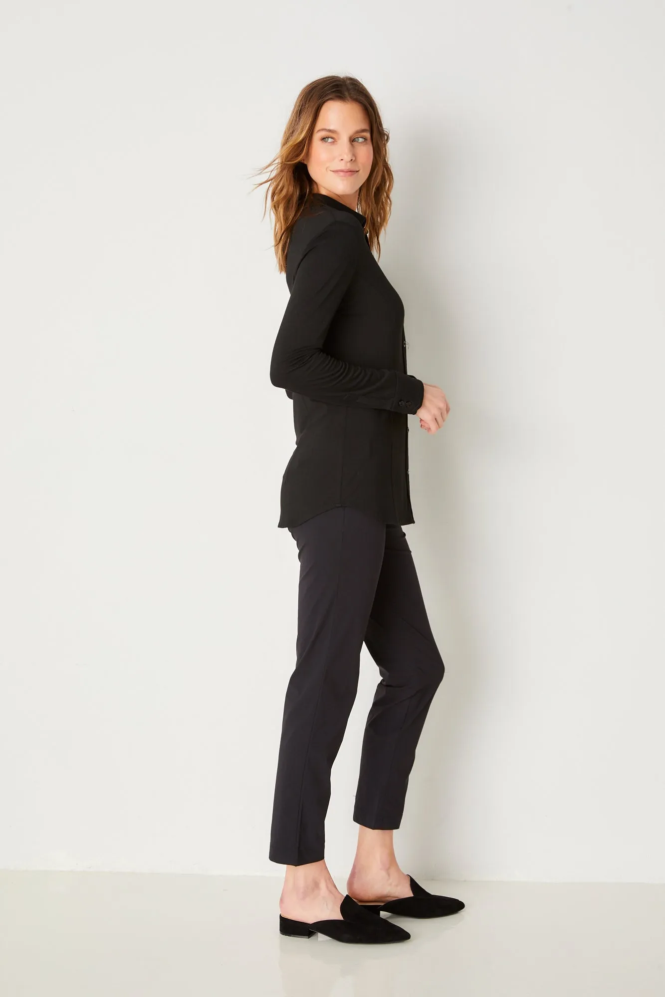 Nikki Longsleeve Pique Shirt