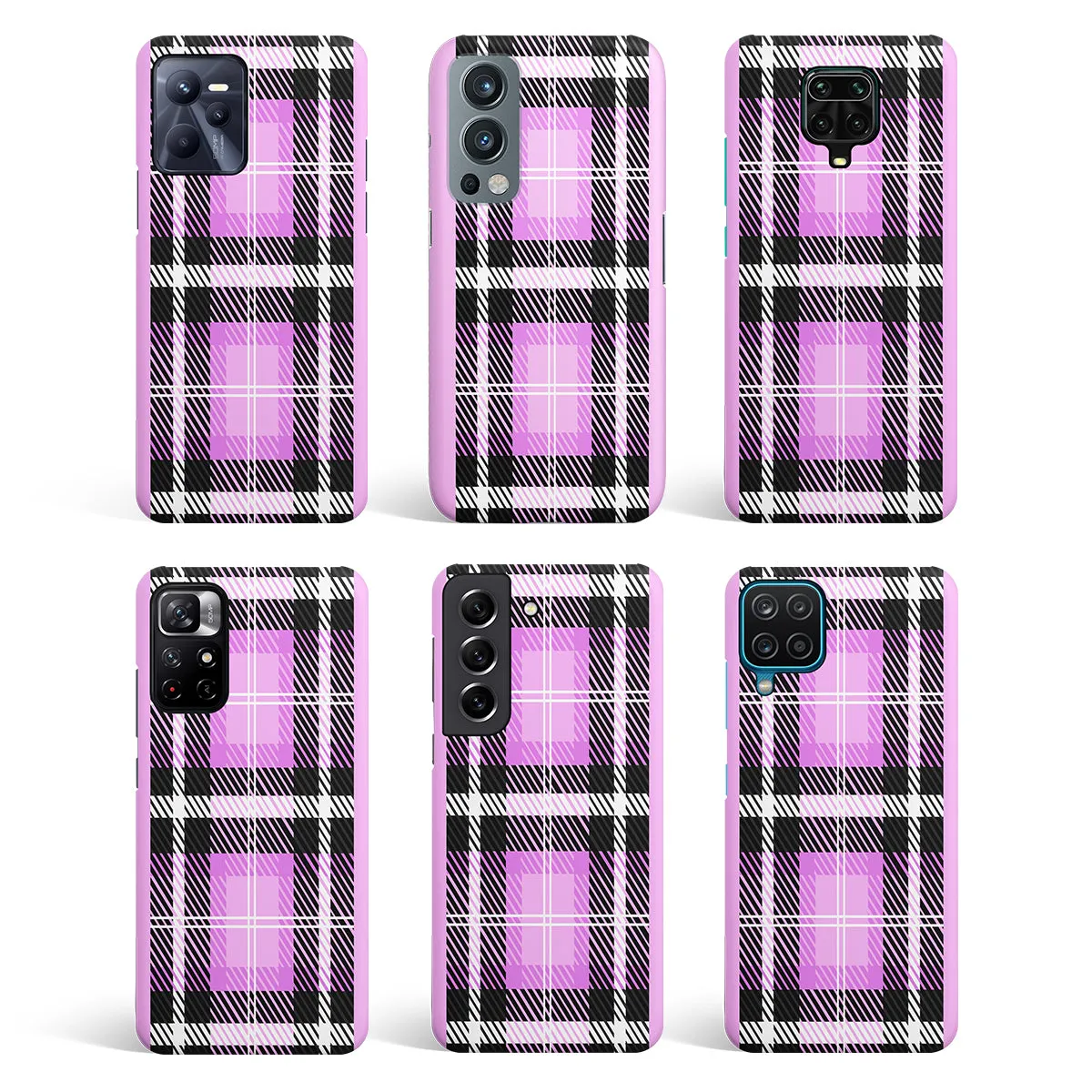 Plaid Purple Phone Cover | Matte Case